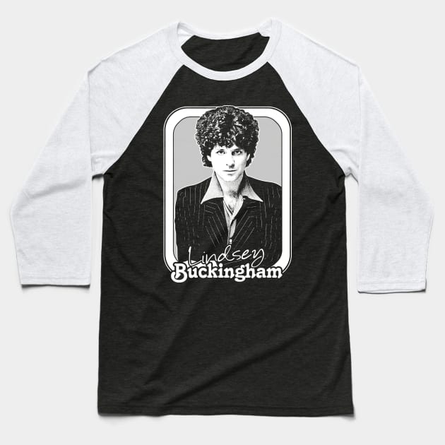 Lindsey Buckingham /\/\/ Retro Style Fan Design Baseball T-Shirt by DankFutura